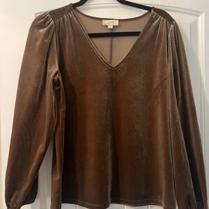 Loft top "velvet" texture size M